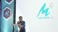Afif Nurhidayat Bupati Wonosobo memberi sambutan pada acara launching Mercusuar Tv.