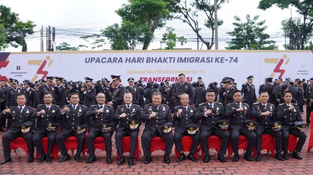 Kantor Imigrasi Wonosobo Meriahkan Peringatan Hari Bhakti Imigrasi ke-74 dengan Mengikuti Upacara di Badiklat Kemenkumham Jawa Tengah