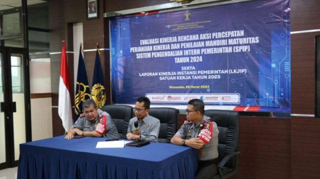 Kadivmin Kemenkumham Jawa Tengah Pimpin Evaluasi Kegiatan SPIP dan LKjIP 2024 UPT se Eks Karesidenan Kedu